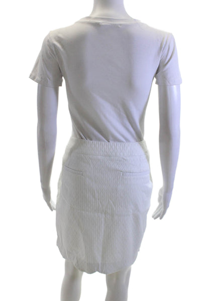 Swing Control Women A-Line Mini Skort White Viscose Blend Size 12