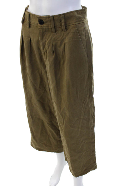 Banana Republic Unisex Khaki Capri Pants Brown Size 4