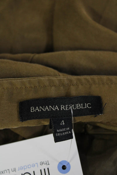 Banana Republic Unisex Khaki Capri Pants Brown Size 4
