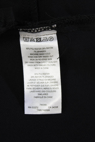 French Connection Women Cropped Paperbag Pants Black Size 6