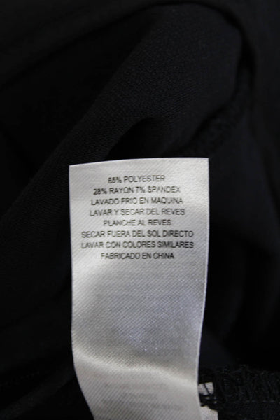 French Connection Women Cropped Paperbag Pants Black Size 6