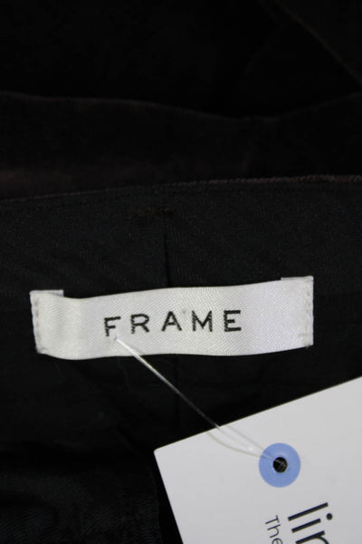 Frame Women Cropped Ankle Pants Black Size S