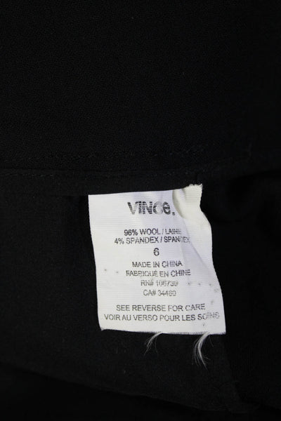 Vince Womens Cropped Ankle Dress Pants Black Size 6