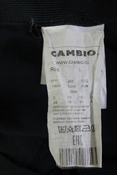 Cambio Unisex Black Ankle Cropped Dress Pants Size 4
