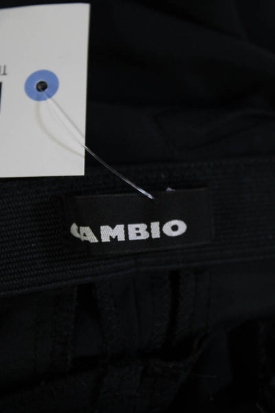 Cambio Unisex Black Ankle Cropped Dress Pants Size 4