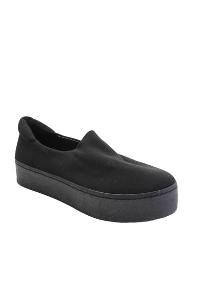Opening Ceremony Womens Slide On Platform Flats Black Size 38 8