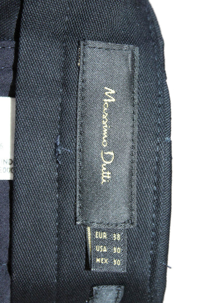 Massimo Dutti Men Ankle Cropped Dress Pants Black Size 30