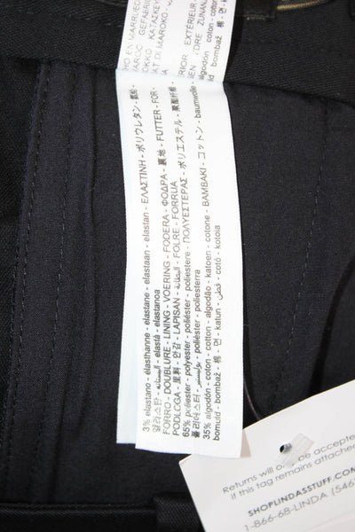 Massimo Dutti Men Ankle Cropped Dress Pants Black Size 30