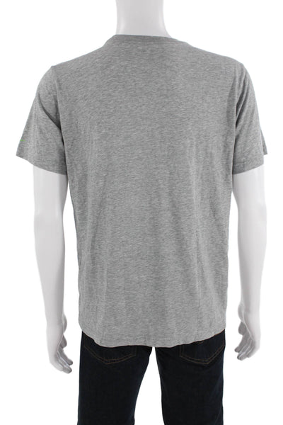 Nike Mens Sports Graphic Crew Neck T-Shirt Gray Size L
