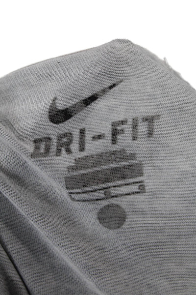Nike Mens Sports Graphic Crew Neck T-Shirt Gray Size L