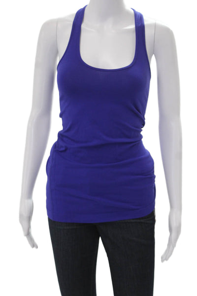 Lululemon Womens Purple Polyester Basic Sleeveless Round Neck Tank Size 4