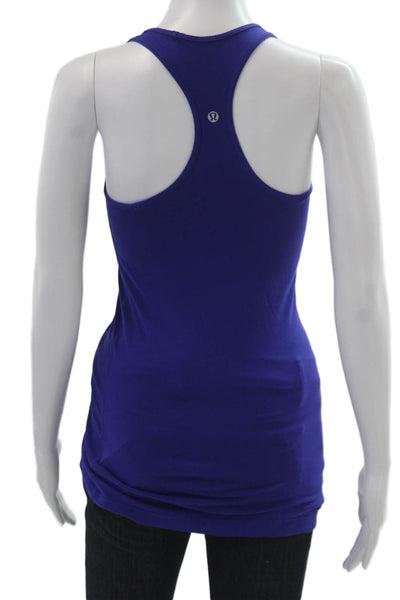 Lululemon Womens Purple Polyester Basic Sleeveless Round Neck Tank Size 4