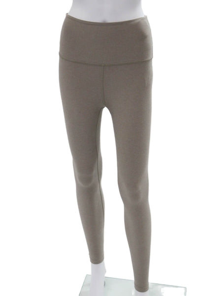 Beyond Yoga Women Ankle Leggings Beige Polyester Size XS