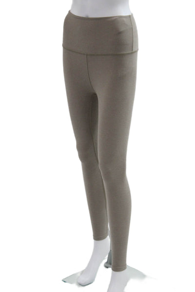Beyond Yoga Women Ankle Leggings Beige Polyester Size XS