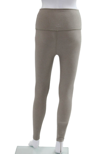 Beyond Yoga Women Ankle Leggings Beige Polyester Size XS