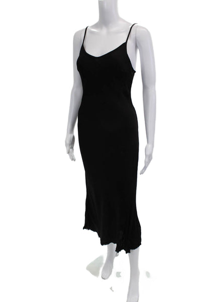 Nation LTD Womens Slip Dress Black V-Neck Full-Length 100% Viscose Size M