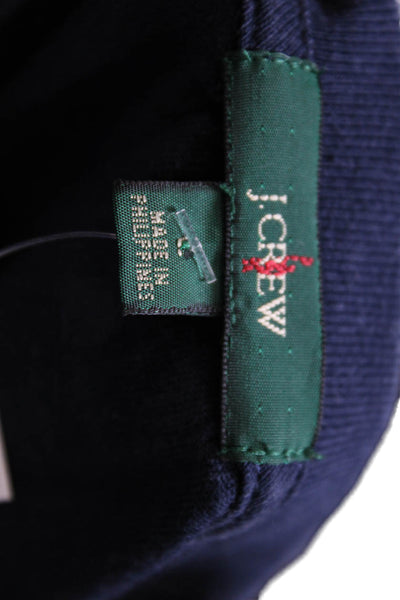 J Crew Mens Dark Blue 100% Cotton Crew Neck Long Sleeve T-Shirt Size L