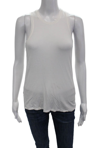 Splits 59 Women White Basic Tank Crewneck Size XS