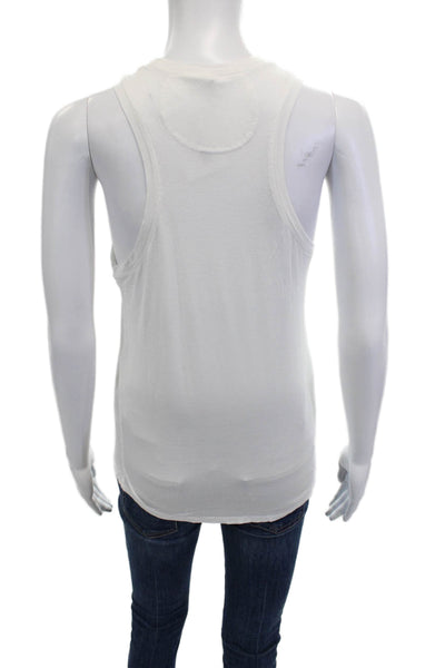 Splits 59 Women White Basic Tank Crewneck Size XS