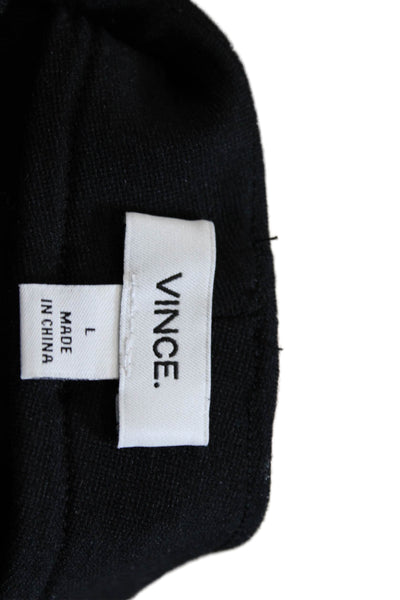 Vince Women Black Cropped Ankle Pants Size L