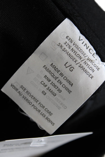 Vince Women Black Cropped Ankle Pants Size L