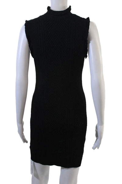 Endless Rose Women Sweater Bodycon Dress Black Size S