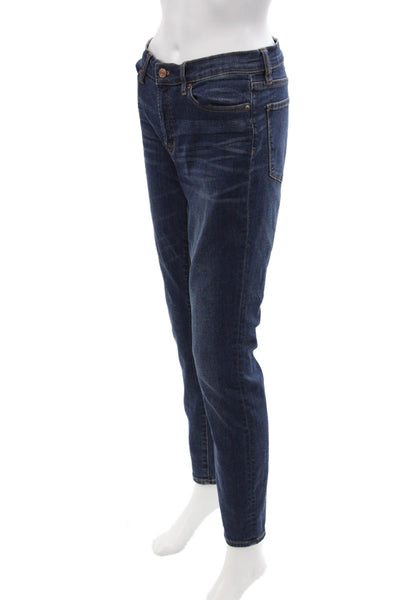 J Crew Women Dark Blue Skinny Ankle Jeans Size 28