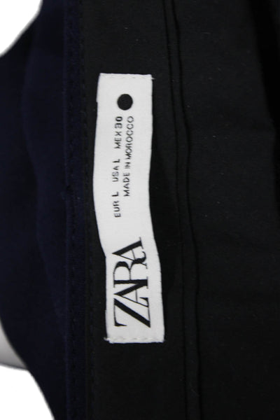 Zara Womens Dark Blue Dress Pants Size L