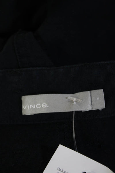 Vince Unisex Black Cropped Cargo Pants 96% Cotton 4% Spandex Size 8