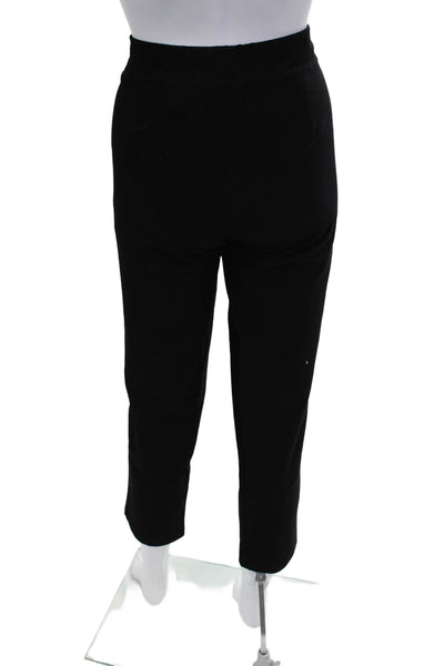 Eileen Fisher Womens Cropped Ankle Black Pants Viscose Nylon Spandex Size 33
