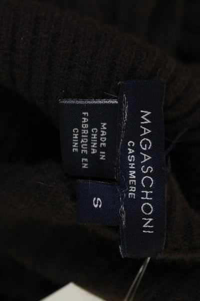 Magaschoni Womens Brown Cashmere Turtleneck Pullover Size S