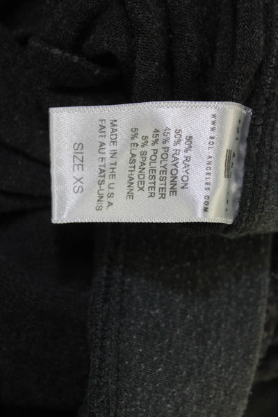 Sol Angeles Women Jogger Sweatpants Dark Gray Striped Drawstring Size XS