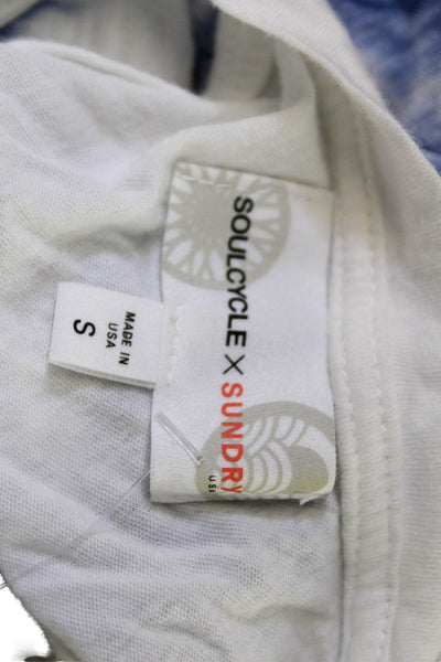 Soulcycle x Sundry Womens Basic Graphic Tank White Round Neck Sleeveless Size S