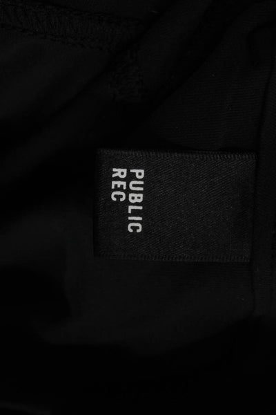 Public Rec Mens Cropped Jogger Pants Black Button Closure Size 36