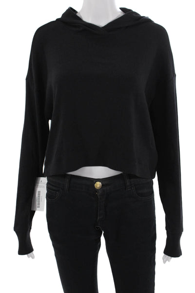Athleta Women Pullover Hoodie Black Long Sleeve Size XS