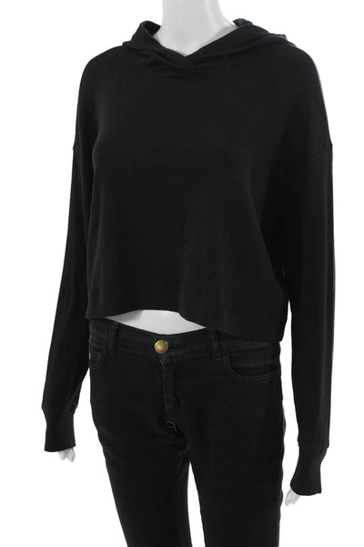 Athleta Women Pullover Hoodie Black Long Sleeve Size XS
