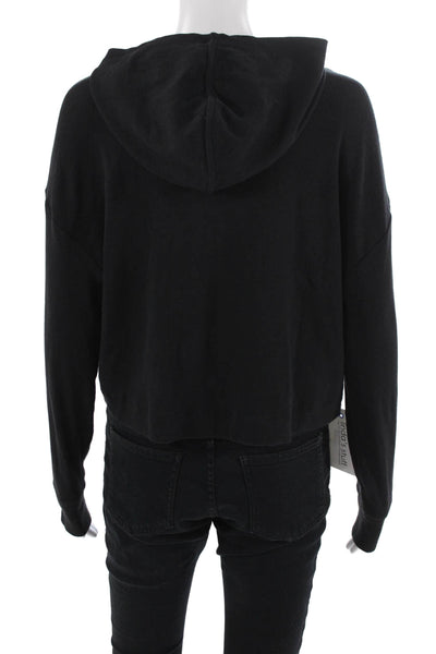 Athleta Women Pullover Hoodie Black Long Sleeve Size XS