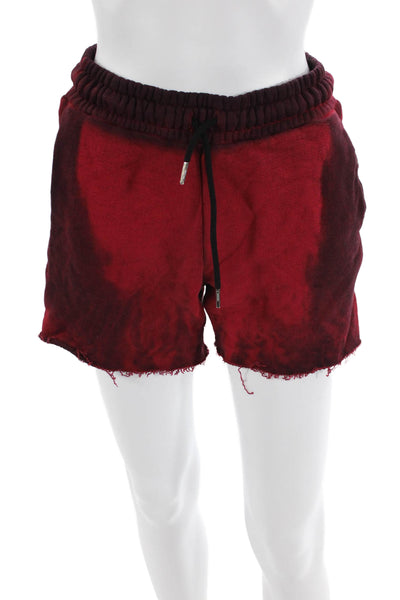 Cotton Citizen Unisex Red Cotton Sweat Shorts Drawstring Grunge Size XS