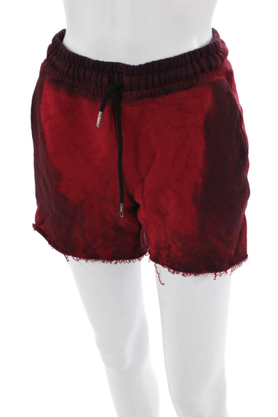 Cotton Citizen Unisex Red Cotton Sweat Shorts Drawstring Grunge Size XS