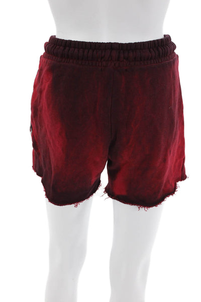 Cotton Citizen Unisex Red Cotton Sweat Shorts Drawstring Grunge Size XS