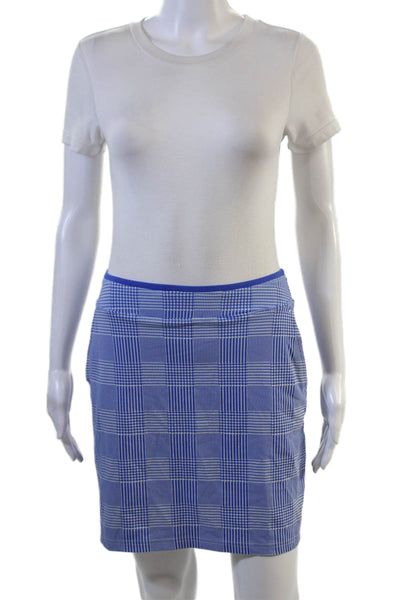 Polo Golf Ralph Lauren Womens Plaid Blue Skort Nylon Elastane Size S
