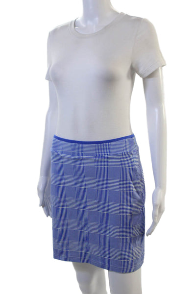Polo Golf Ralph Lauren Womens Plaid Blue Skort Nylon Elastane Size S