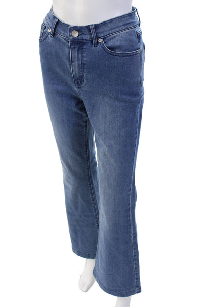 J. Mclaughlin Womens Bootcut Flared Jeans Blue Mid Rise Size 24