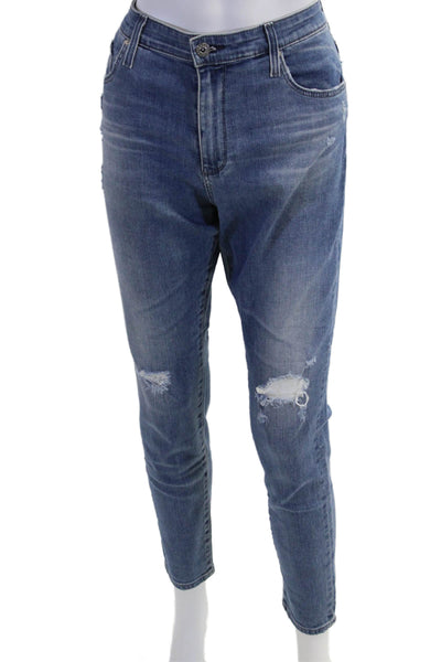 Adriano Goldschmied Womens Boyfriend Mom Blue Jeans Size 30