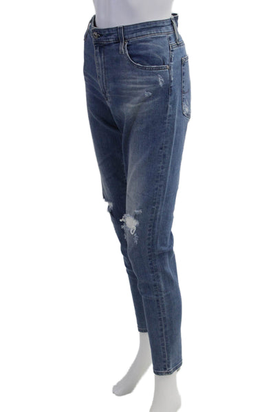Adriano Goldschmied Womens Boyfriend Mom Blue Jeans Size 30