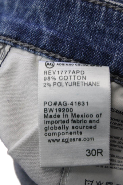 Adriano Goldschmied Womens Boyfriend Mom Blue Jeans Size 30