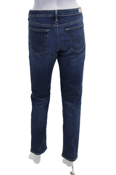 Adriano Goldschmied Womens Dark Blue Straight Cropped Jeans Size 30
