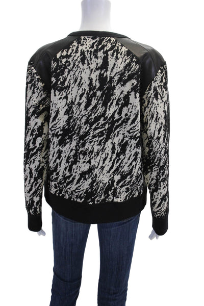 Rag & Bone Women Pullover Sweatshirt Black Crew Neck Long Sleeve Size S