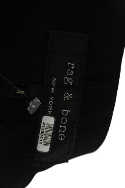 Rag & Bone Women Cropped Ankle Dress Pants Black Wool Size 4