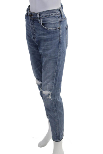 Citizens of Humanity Womens Boyfriend Cropped Jeans Blue Mid Rise Size 27